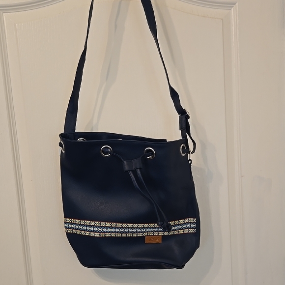 Piranda Navy Blue Bag With Beautiful Embroidered Detailing - Picture 1 of 10